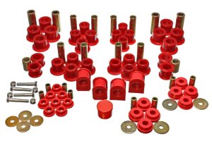 Ford F-250 Superduty Bushing Kit - Energy Suspension - Hyper-Flex System - Red - `99-`04